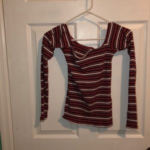 Off the shoulder fitted Hollister long sleeve